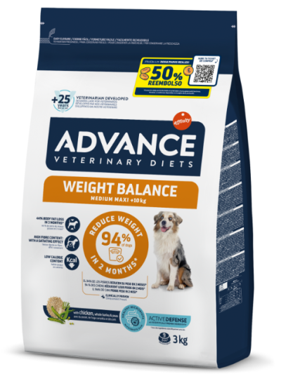 ADVANCE VETERINARY DIETS DOG WEIGHT BALANCE 3KG