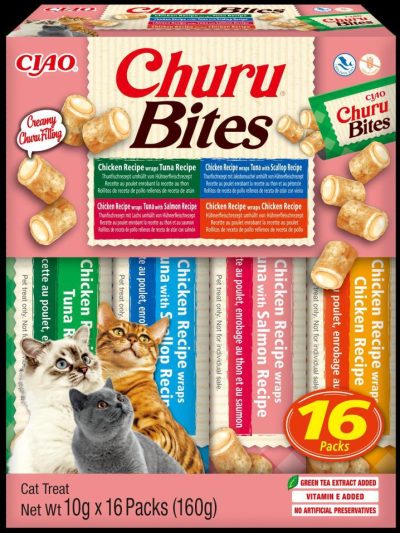 CHURU CAT BITES VARIEDADES 16*10 GR