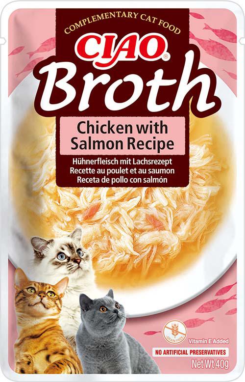 CHURU CAT BROTH CALDO DE POLLO Y SALMÓN 40GR 1 CHURU CAT BROTH CALDO DE POLLO-SALMON 40 GR 12