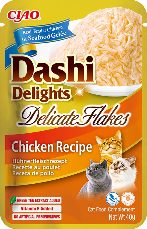 CHURU CAT DELICATE FLAKES POLLO 40GR 1 CHURU CAT DELICATE FLAKES POLLO 12*40GR