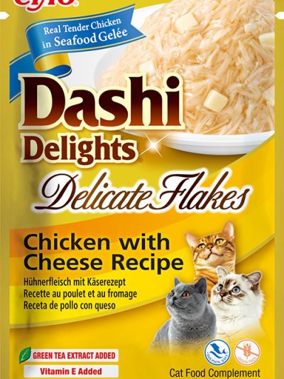 CHURU CAT DELICATE FLAKES POLLO-QUESO 12*40GR