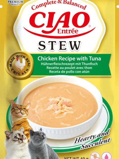 CHURU CAT ENTREE STEW POLLO CON ATUN 40GR  12 