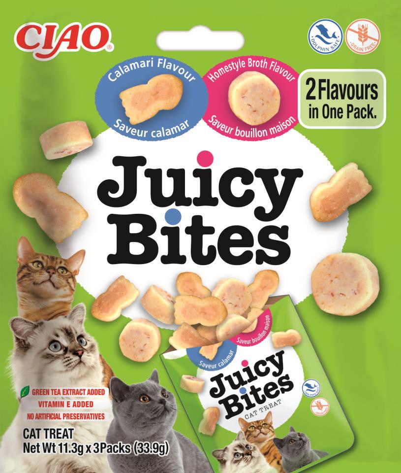 CHURU CAT JUICY BITES CALAMAR 11 GR 1 CHURU CAT JUICY BITES CALAMAR 3*11 GR 6