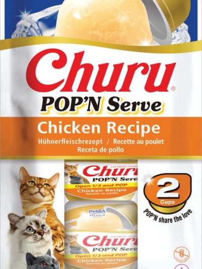 CHURU CAT POP'N SERVE POLLO 2*35 GR  6 