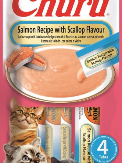 CHURU CAT SALMON CON VIEIRA 4*14GR  12 