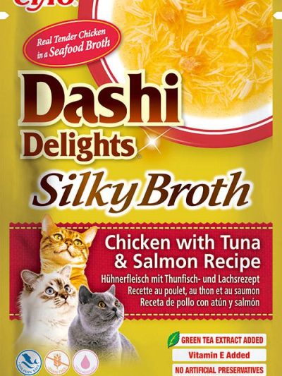 CHURU CAT SILKY BROTH POLLO-ATUN-SALMON 40GR  12 