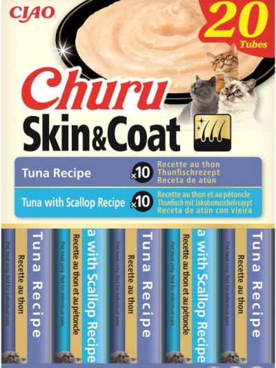 CHURU CAT SKIN&COAT VARIEDADES ATUN 20*15GR