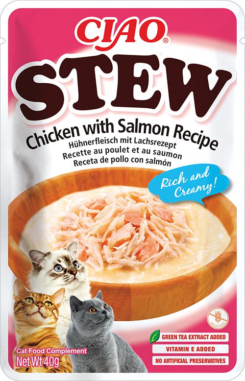 CHURU CAT STEW GUISO SALMÓN CON POLLO 40GR 1 CHURU CAT STEW GUISO SALMON CON POLLO 40 GR 12