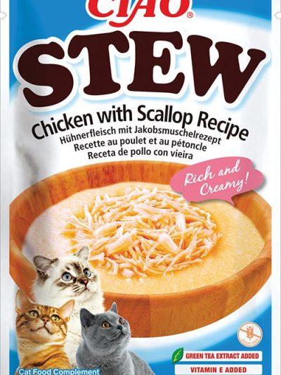 CHURU CAT STEW GUISO VIEIRA CON POLLO 40 GR  12 