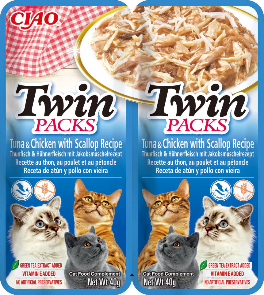 CHURU CAT TWIN PACK CALDO VIEIRA 2*40GR 12
