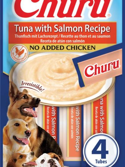CHURU DOG ATUN Y SALMON 4*14GR 12