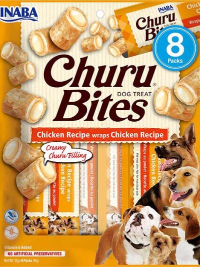 CHURU DOG BITES POLLO 8*12GR 8