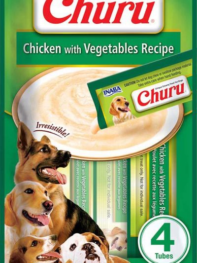 CHURU DOG POLLO-VEGETALES 4*14GR 12