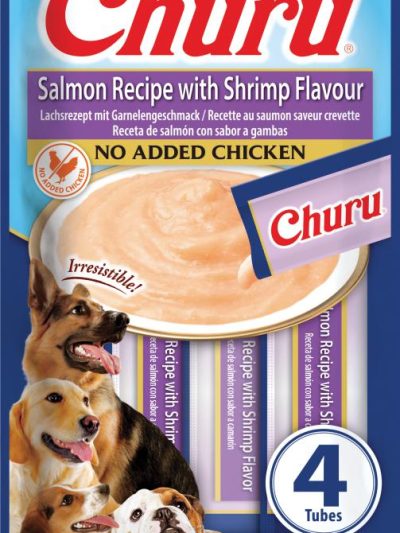 CHURU DOG SALMON-CAMARONES 4*14GR 12