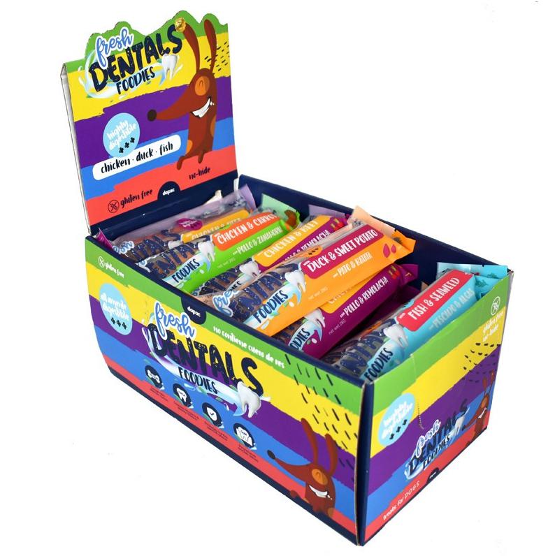 FRESH DENTALS FOODIES 4 SABORES 1 FRESH DENTALS FOODIES 4 SABORES *35un