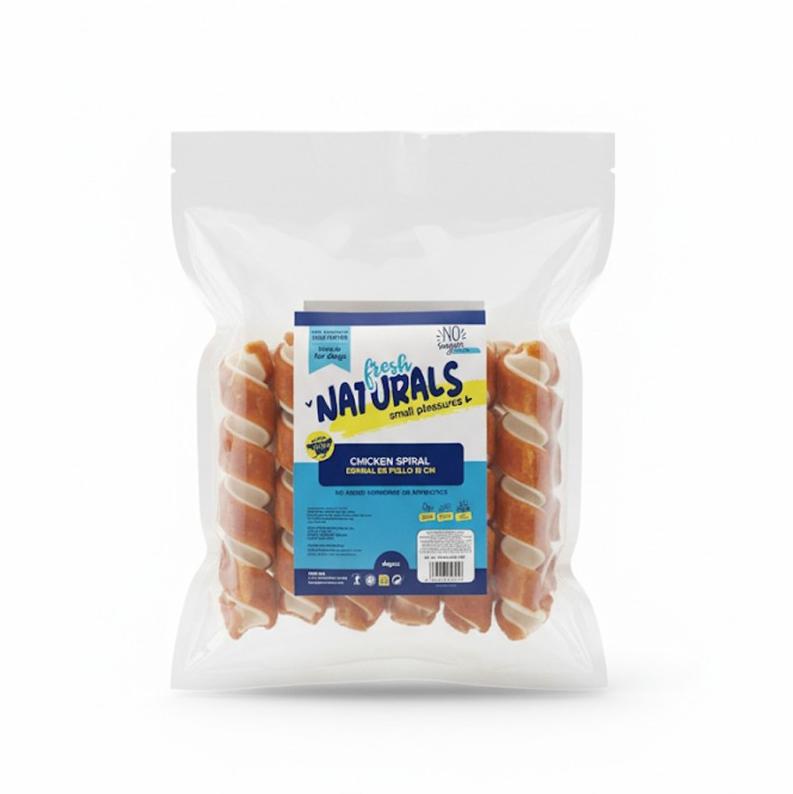 FRESH NATURAL ESPIRAL POLLO 15CM 1kg 1 FRESH NATURAL ESPIRAL POLLO 15cm 1kg