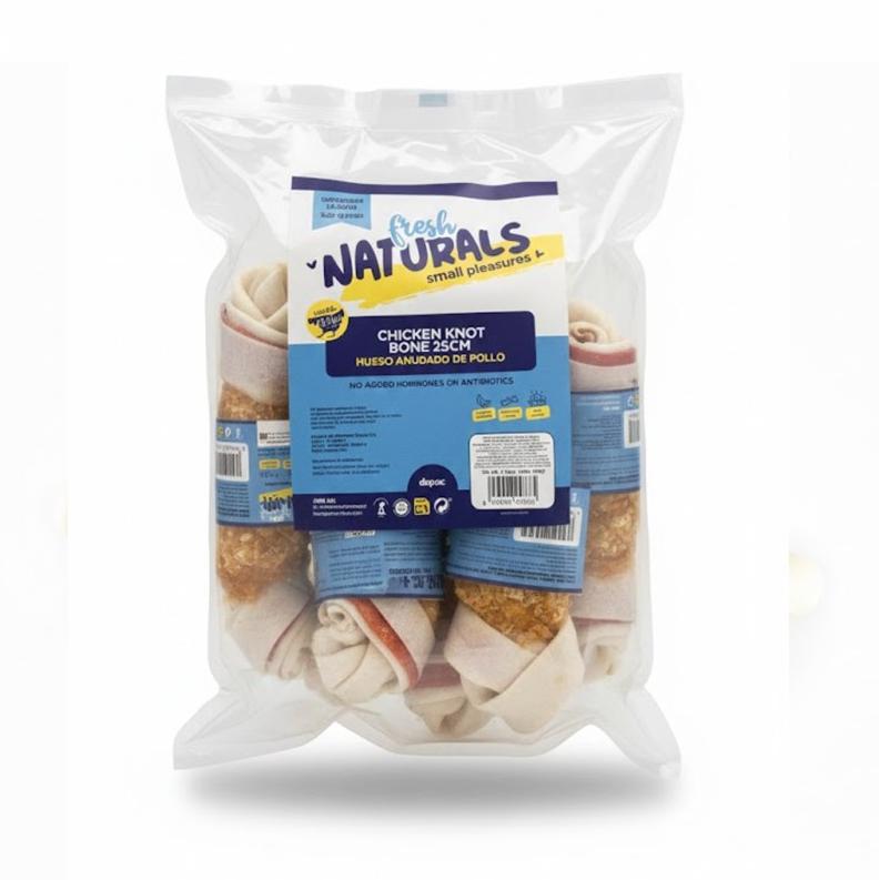 FRESH NATURAL HUESO ANUDADO POLLO 17cm 1 FRESH NATURAL HUESO ANUDADO 17cm POLLO 1 6KG