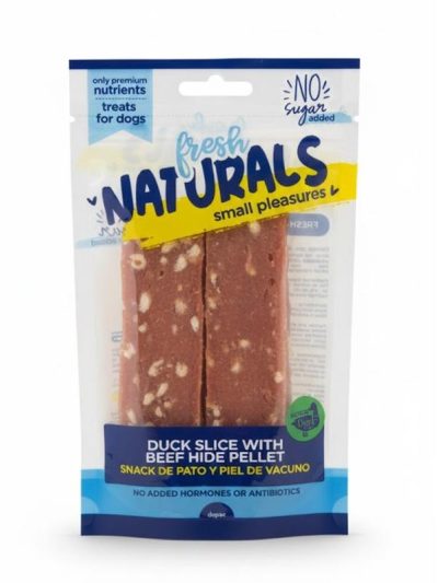 FRESH NATURAL SNACK PATO Y PIEL VACUNO 100g