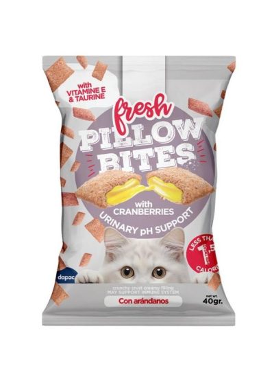 FRESH PILLOW BITES CAT ARANDANOS 25*40g