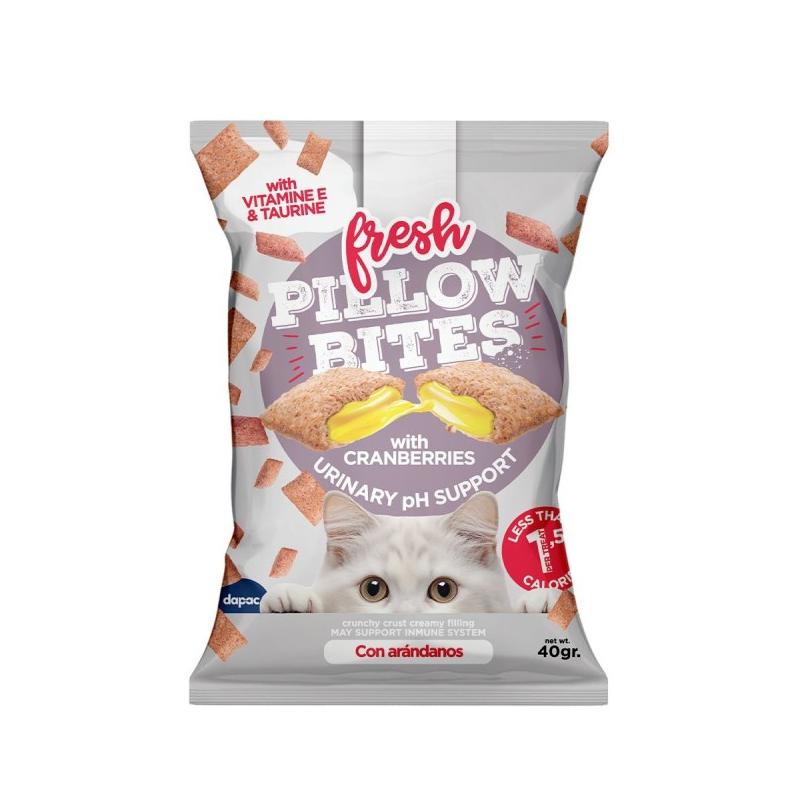 FRESH PILLOW BITES CAT ARANDANOS 25*40g
