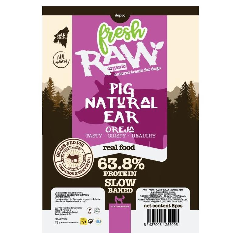 FRESH RAW OREJA CERDO 5UD 1 FRESH RAW OREJA CERDO 5 piezas