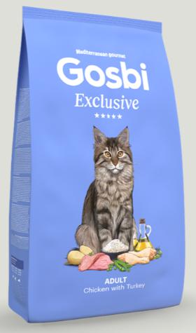 GOSBI EXCLUSIVE CAT ADULT CHICKEN & TURKEY 400GR 1 GOSBI EXCL CAT CH&TRK ADULT 400g
