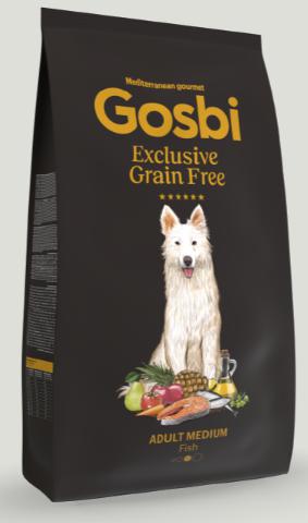 GOSBI EXCLUSIVE GRAIN FREE ADULT FISH MEDIUM 3 KG 1 GOSBI EXCL GF ADULT FISH MEDIUM 3 KG