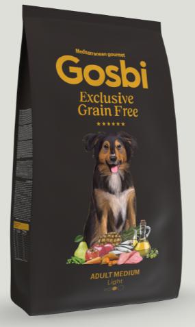 GOSBI EXCLUSIVE GRAIN FREE ADULT MEDIUM LIGHT 12KG 1 GOSBI EXCL GF ADULT LIGHT MEDIUM 12 KG