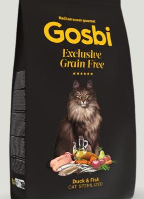 GOSBI EXCL GF CAT DUCK&FISH STRLZD 400g