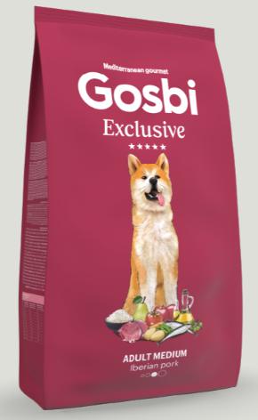 GOSBI EXCLUSIVE DOG ADULT MEDIUM IBERIAN PORK 3KG 1 GOSBI EXCL IBERIC ADULT MEDIUM 3 KG