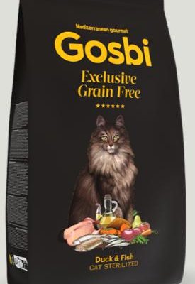 GOSBI EXCLUSIVE GRAIN FREE DUCK & FISH CAT ST 2KG