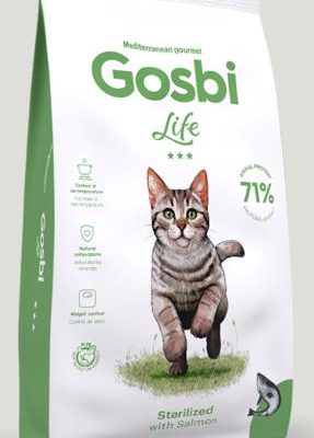 GOSBI LIFE CAT STERILIZED WITH SALMON 12 KG