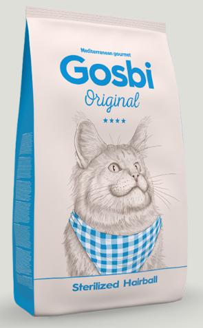 GOSBI ORIGINAL CAT STERILIZED HAIRBALL 3KG