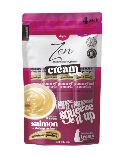 ZEN CAT CREAM SALMON&GAMBA    4*15gr