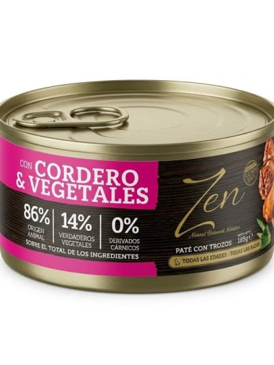 ZEN DOG MINI  paté cordero y vegetales  185g