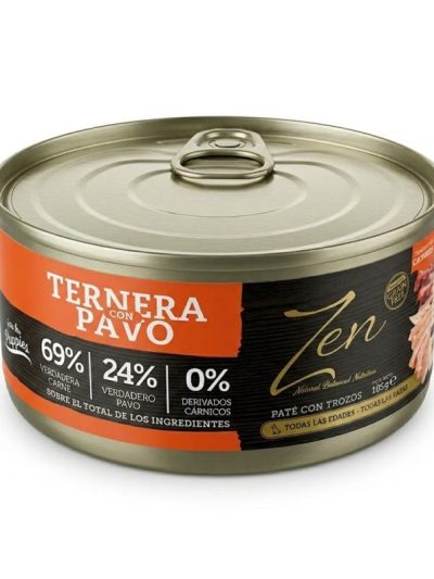 ZEN DOG MINI  paté ternera y pavo  185g * FP