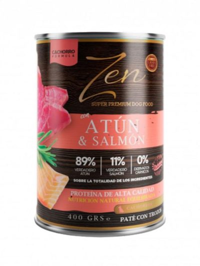 ZEN DOG paté atún y salmón  400g * FP