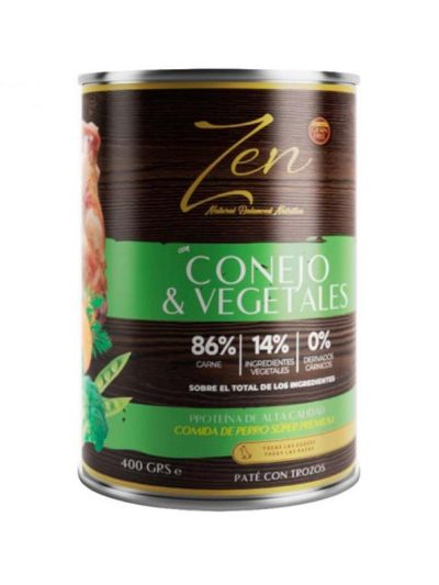 ZEN DOG paté conejo y vegetales  400g
