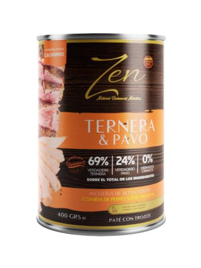 ZEN DOG paté ternera y pavo  400g * FP