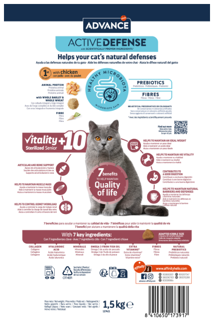 ADVANCE CAT STERILIZED +10 AÑOS - Imagen 2