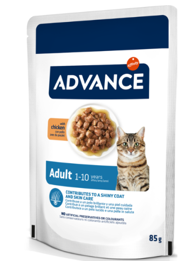ADVANCE CAT WET ADULT CHICKEN 85GR
