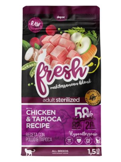 FRESH CAT STERILIZED G/F  pollo&tapioca  4kg
