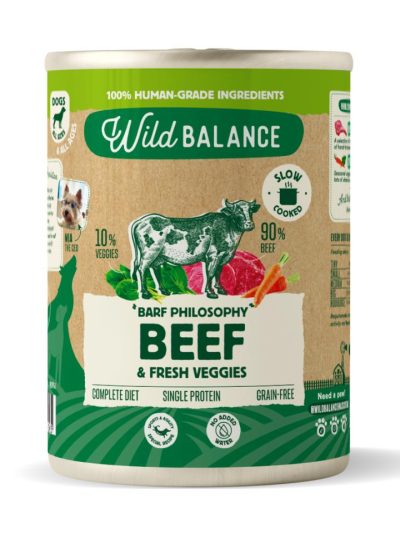 PERROS LATA FIL BARF TERNERA 400 GR