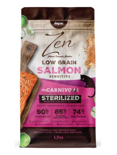 ZEN CAT LOW GRAIN STERILIZED SALMON 1 5kg
