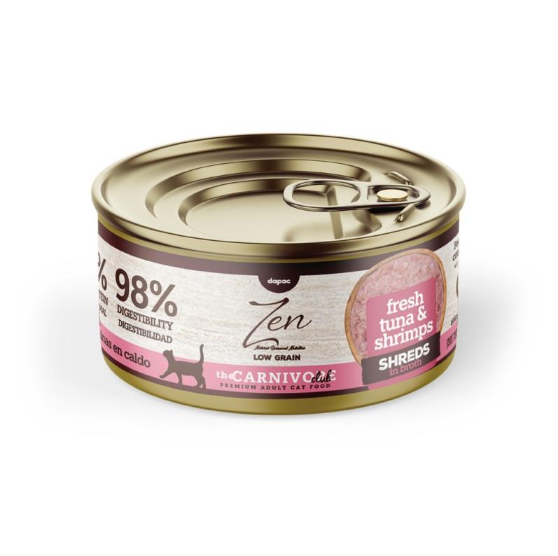 ZEN CAT SHREDS LÁMINAS ATÚN Y GAMBAS GUISO 70GR 1 ZEN CAT SHREDS laminas atún y gambas guiso 70gr
