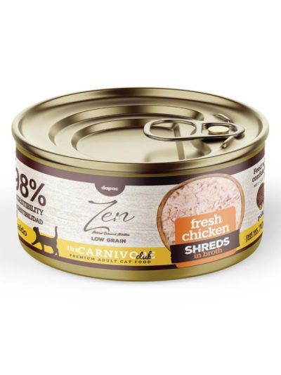 ZEN CAT SHREDS laminas pollo en guiso 70gr