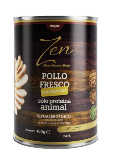 ZEN DOG PATÉ POLLO FRESCO MONOPROTEICO 400gr