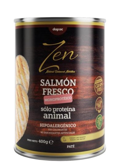 ZEN DOG PATÉ SALMON FRESCO MONOPROTEICO 400gr