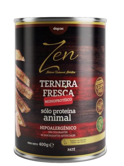 ZEN DOG PATÉ TERNERA FRESCA MONOPROTEICA 400gr