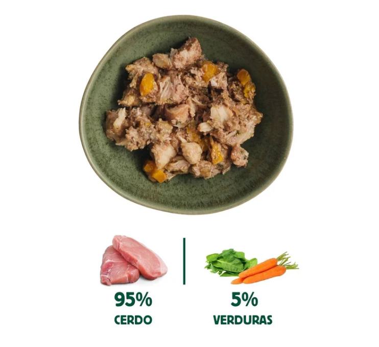 GATOS LATA FILOSOFÍA BARF CERDO 120GR 2 GATOS LATA FILOSOFÍA BARF CERDO 120GR - Imagen 2